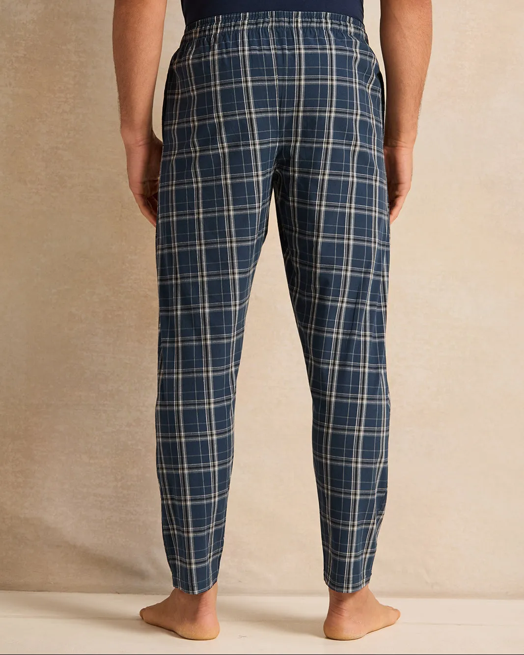 Men Black Checkered Pyjama Bottom sold by Redtag product image thumbnail 3