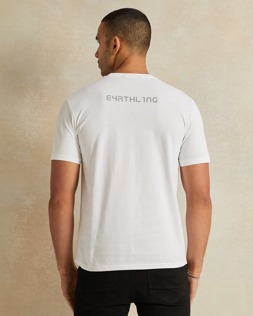 Men Printed White Pocket Short Sleeve T-Shirt sold by Redtag product image thumbnail 3