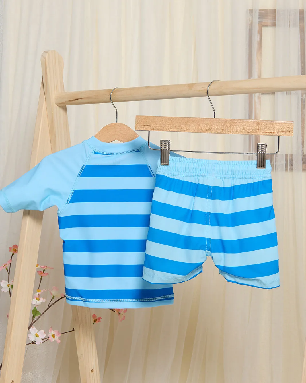 Infant Boys Blue Printed Swim Set (2 Piece) sold by Redtag product image thumbnail 4