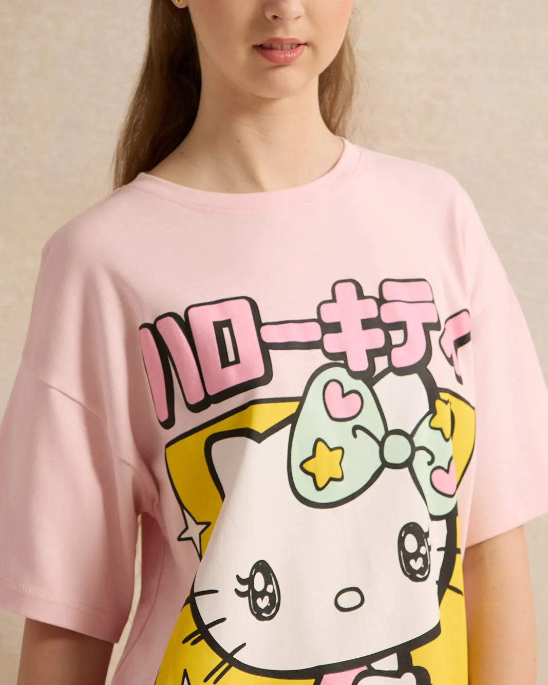 Senior Girls Pink Hello Kitty Top sold by Redtag product image thumbnail 4