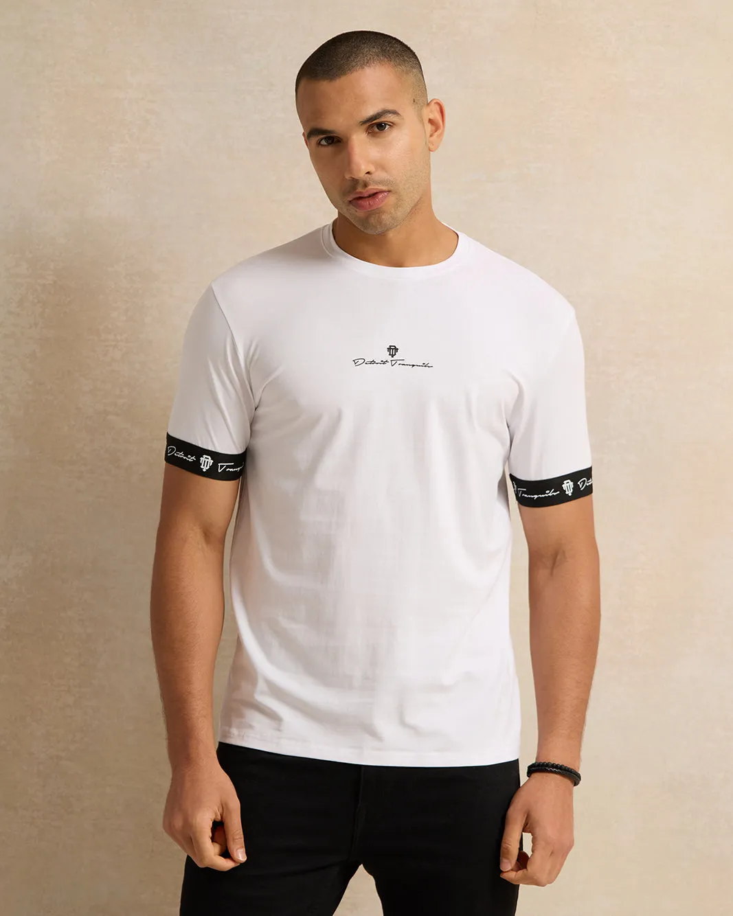 Men White Printed T-Shirt sold by Redtag