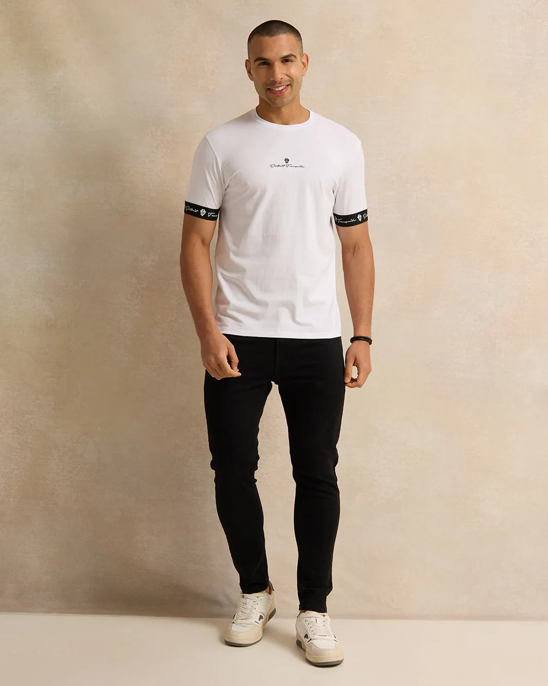 Men White Printed T-Shirt sold by Redtag product image thumbnail 2