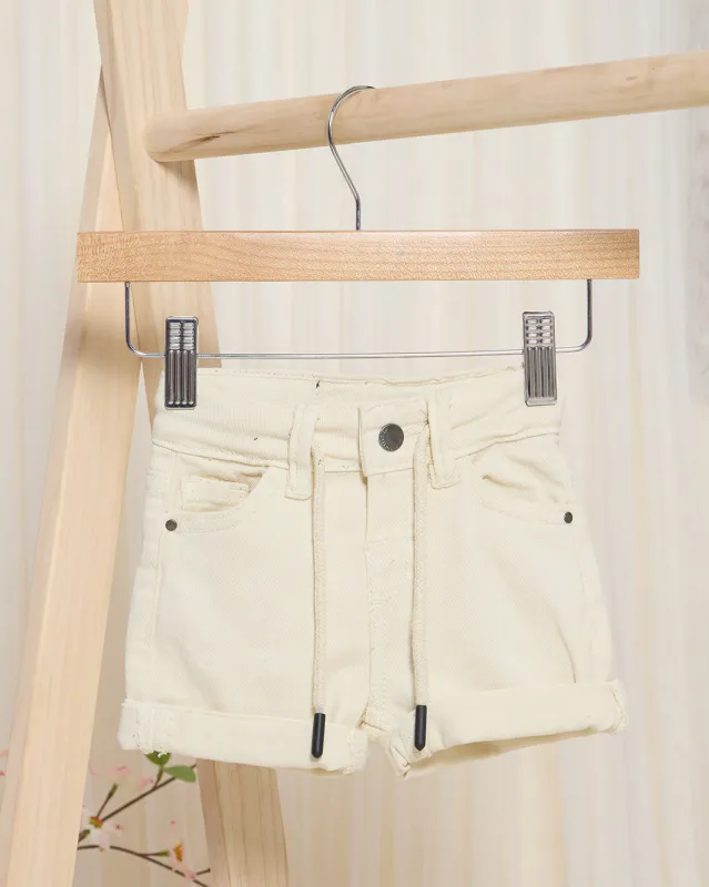 Infant Boys Cream Denim Shorts sold by Redtag