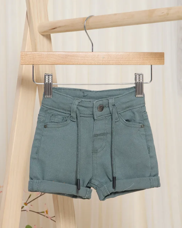 Infant Boys Petrol Blue Denim Shorts sold by Redtag