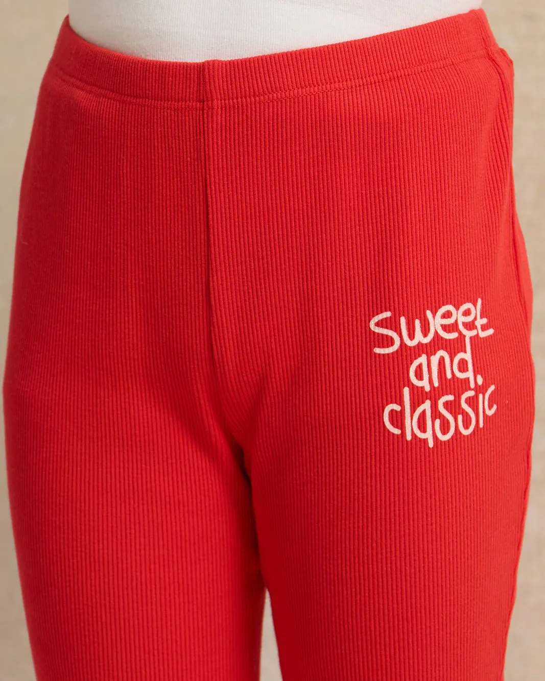 Girls Red Sweet & Classic Print Flared Leggings sold by Redtag product image thumbnail 4