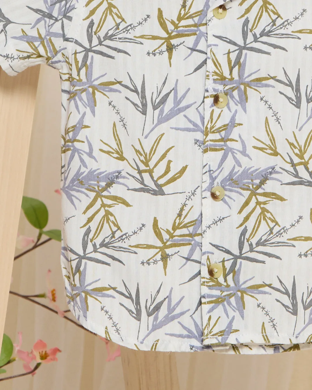 Infant Boys White Printed Shirt sold by Redtag product image thumbnail 3