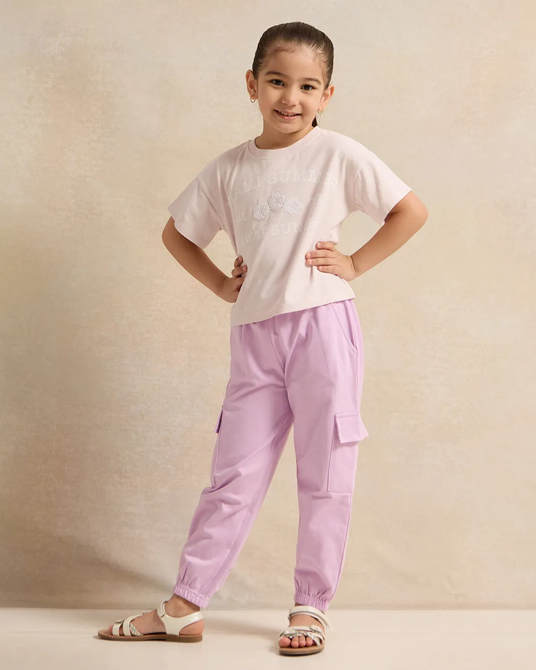 Girls Pink Printed T-Shirt sold by Redtag product image thumbnail 2