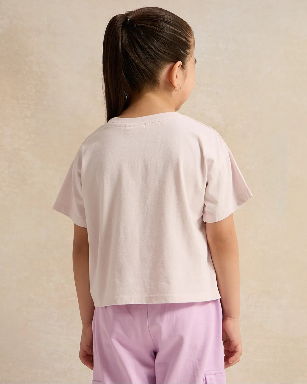 Girls Pink Printed T-Shirt sold by Redtag product image thumbnail 3