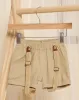 Infant Boys Beige Linen Shorts With Suspender sold by Redtag
