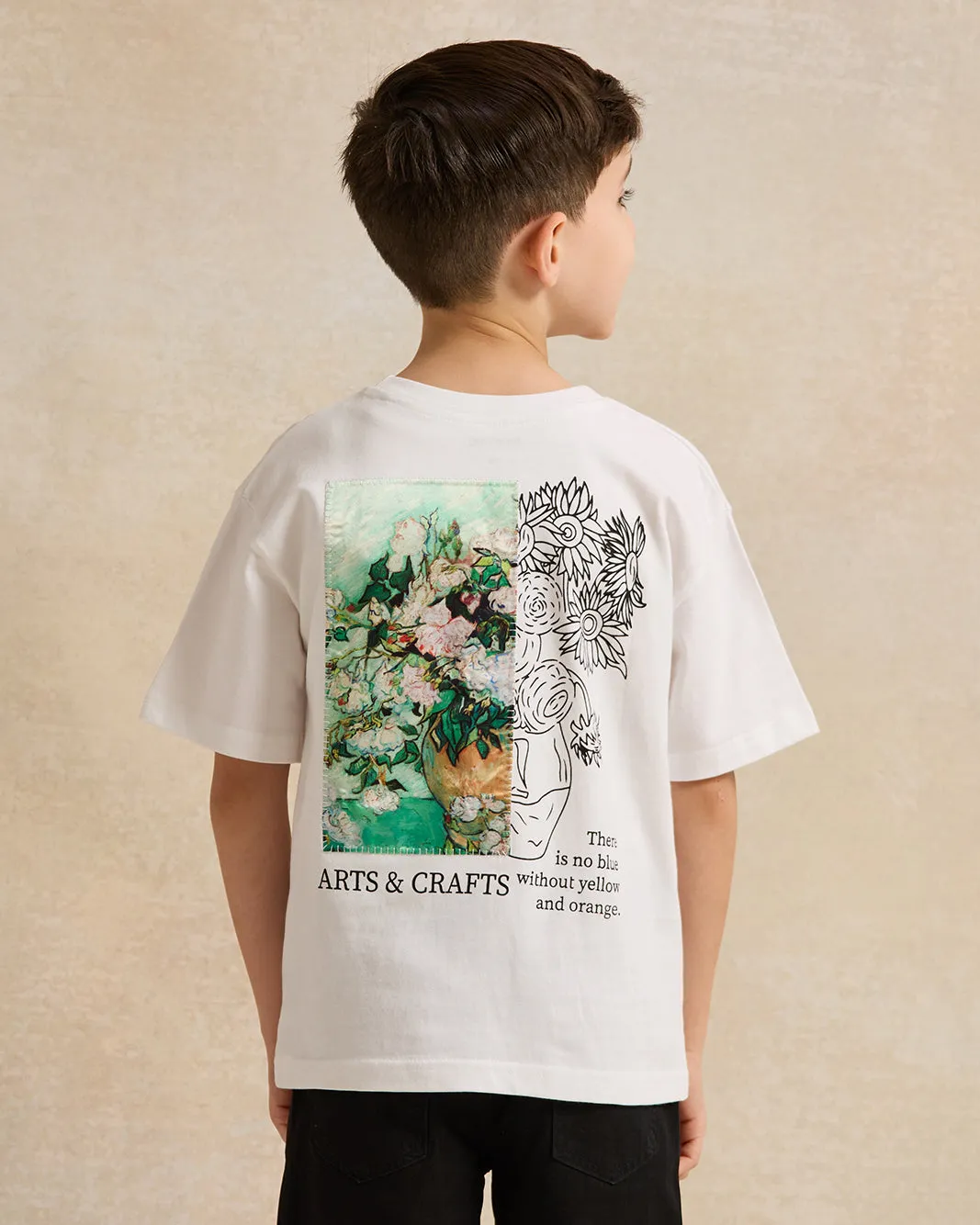 Boys White Printed T-Shirt sold by Redtag product image thumbnail 3