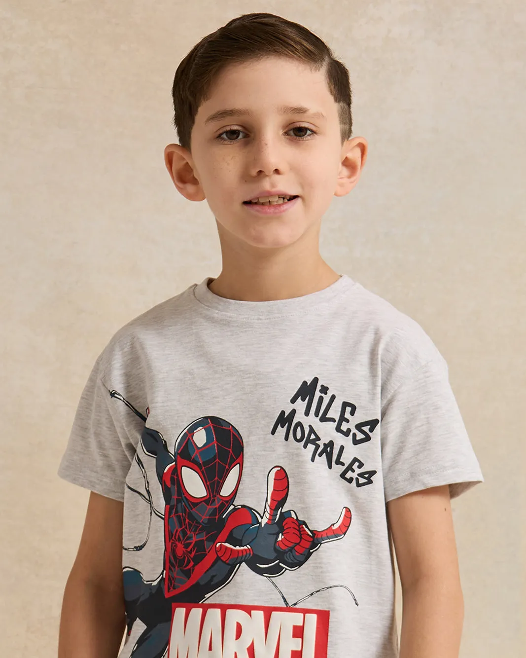 Boys Grey Spider Man Print T-Shirt sold by Redtag product image thumbnail 4