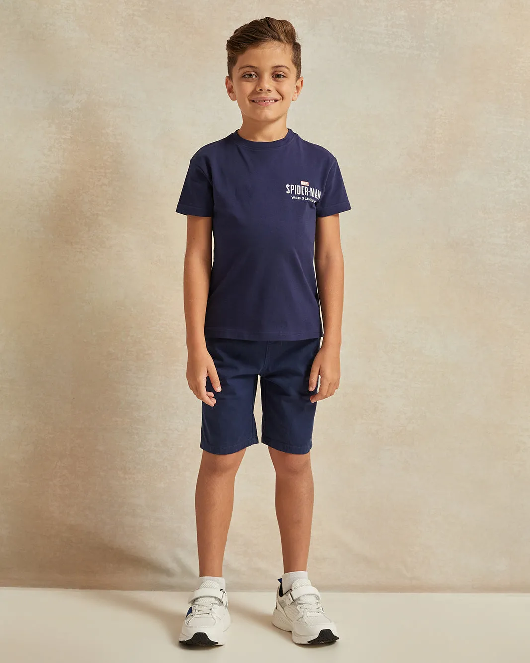 Boys Navy Spider Man Print T-Shirt sold by Redtag product image thumbnail 2