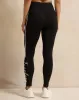 Women Black Side Print Detailed Leggings sold by Redtag