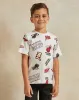 Boys White Miami Heat Print Oversized T-Shirt sold by Redtag