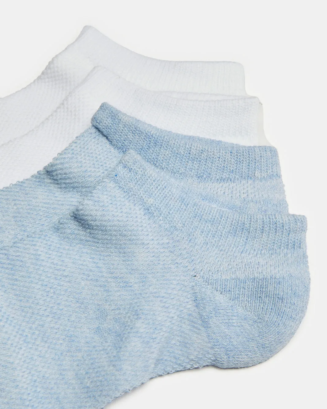 Senior Girls White And Blue Ankle Length Socks Set (2 Pairs) sold by Redtag product image thumbnail 3