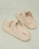 Women Beige Buckle Trim Slide sold by Redtag