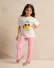 Girls Pink Flamingo Print Flared Leggings sold by Redtag