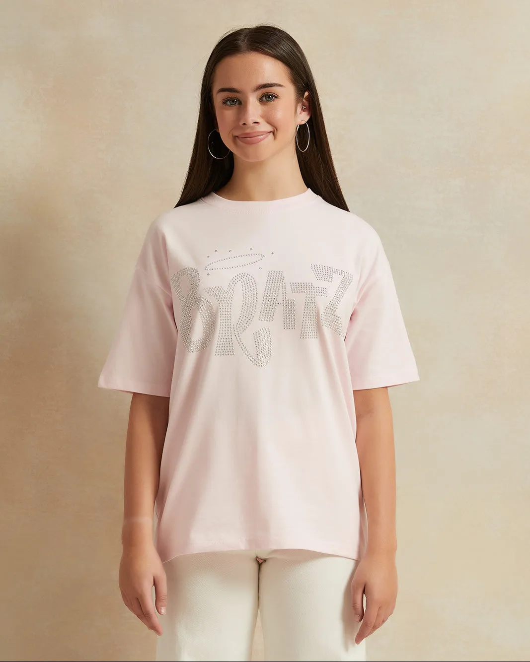 Senior Girls Pink Embellished Top sold by Redtag