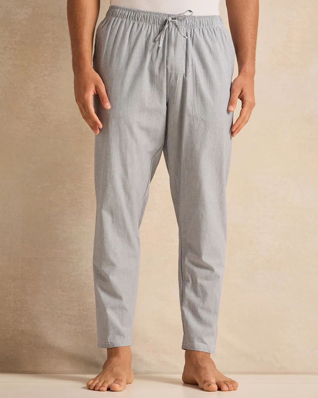 Men Grey Plain Pyjama Bottom sold by Redtag