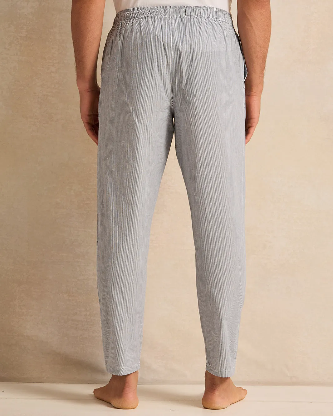 Men Grey Plain Pyjama Bottom sold by Redtag product image thumbnail 3