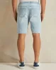 Men Blue Plain Denim Shorts sold by Redtag