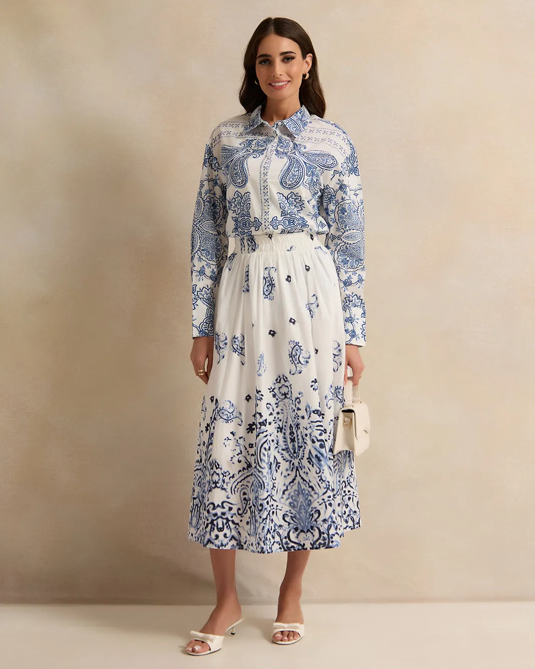 Women White Printed Skirt sold by Redtag product image thumbnail 2