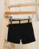 Infant Boys Black Belted Shorts sold by Redtag