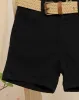 Infant Boys Black Belted Shorts sold by Redtag