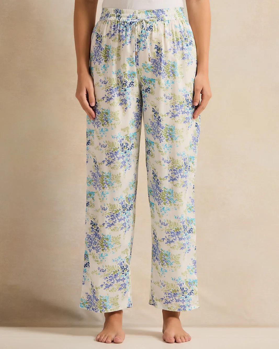 Women Cream Collared Pyjama Set (2 Piece) sold by Redtag product image thumbnail 3