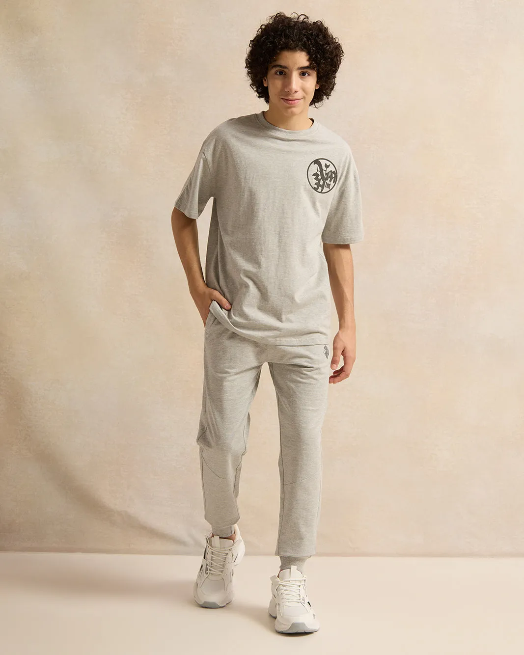 Senior Boys Grey Oversize T-Shirt sold by Redtag product image thumbnail 2