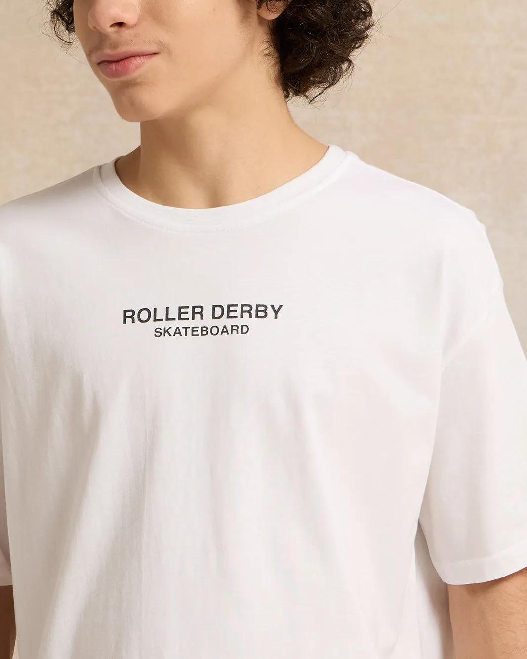 Senior Boys White Skateboarding Oversize T-Shirt sold by Redtag product image thumbnail 4