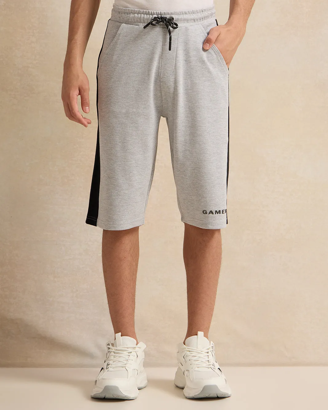 Senior Boys Grey Active Shorts sold by Redtag