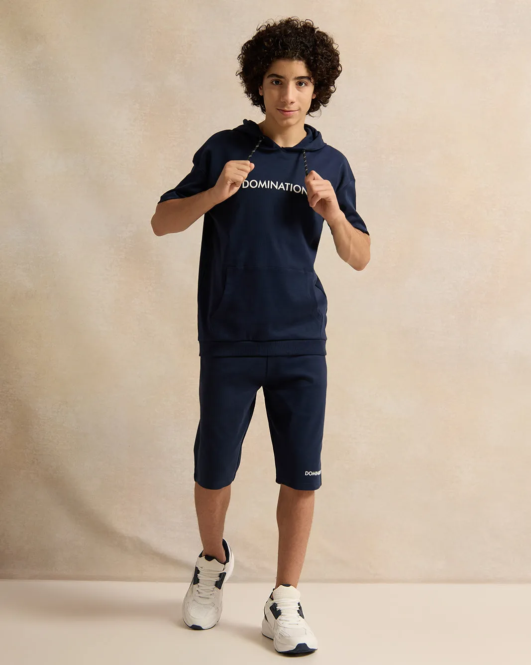 Senior Boys Navy Domination Active Shorts sold by Redtag product image thumbnail 2