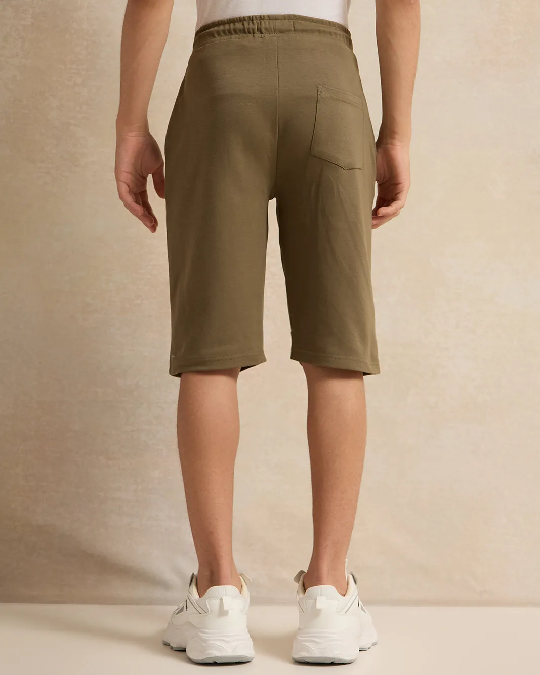 Senior Boys Olive Hustler Active Short sold by Redtag product image thumbnail 3