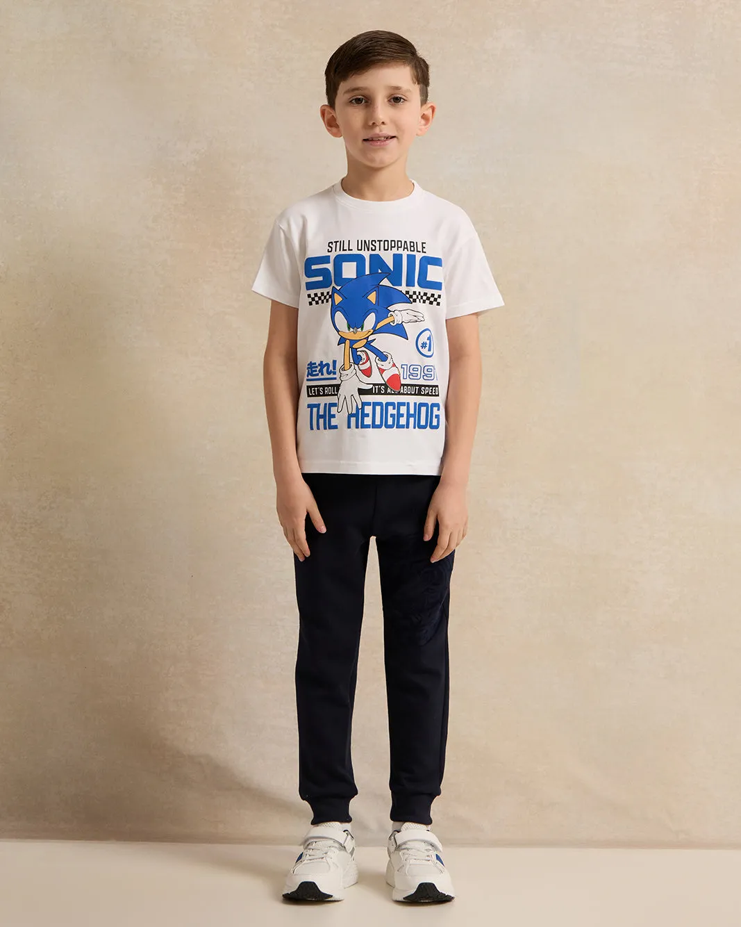 Boys Navy Printed Active Pants sold by Redtag product image thumbnail 2