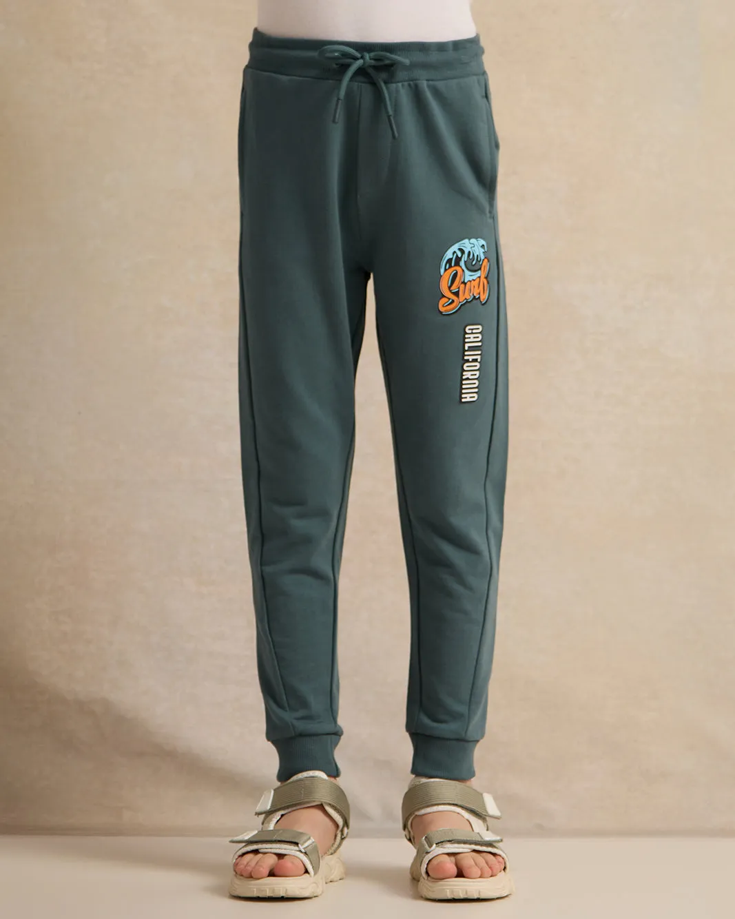 Boys Green Printed Active Pants sold by Redtag