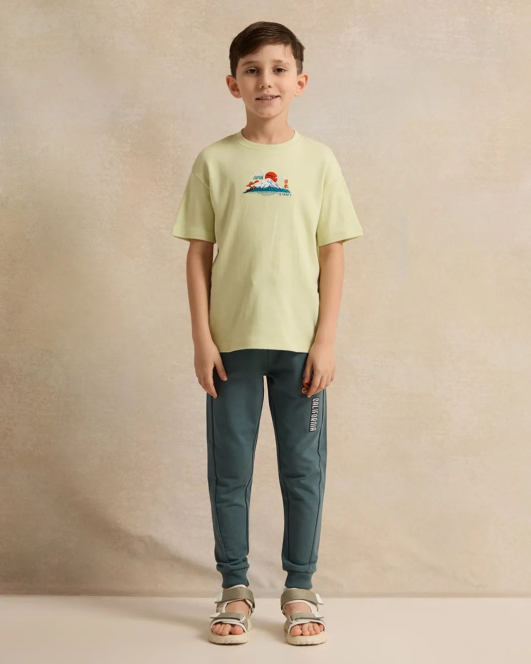 Boys Green Embossed T-Shirt sold by Redtag product image thumbnail 2