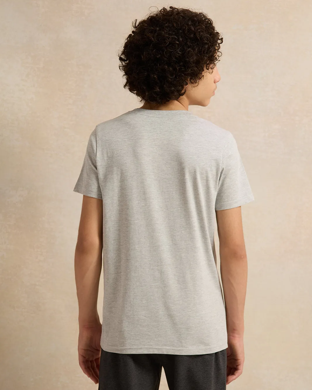 Senior Boys Grey Printed T-Shirt sold by Redtag product image thumbnail 3