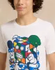 Senior Boys White Printed T-Shirt sold by Redtag