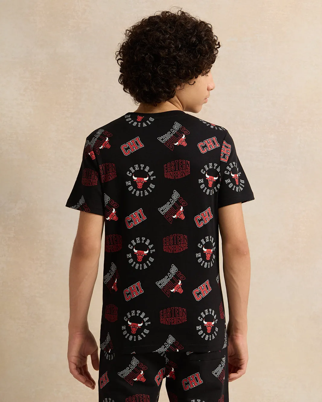 Senior Boys Black Printed T-Shirt sold by Redtag product image thumbnail 3