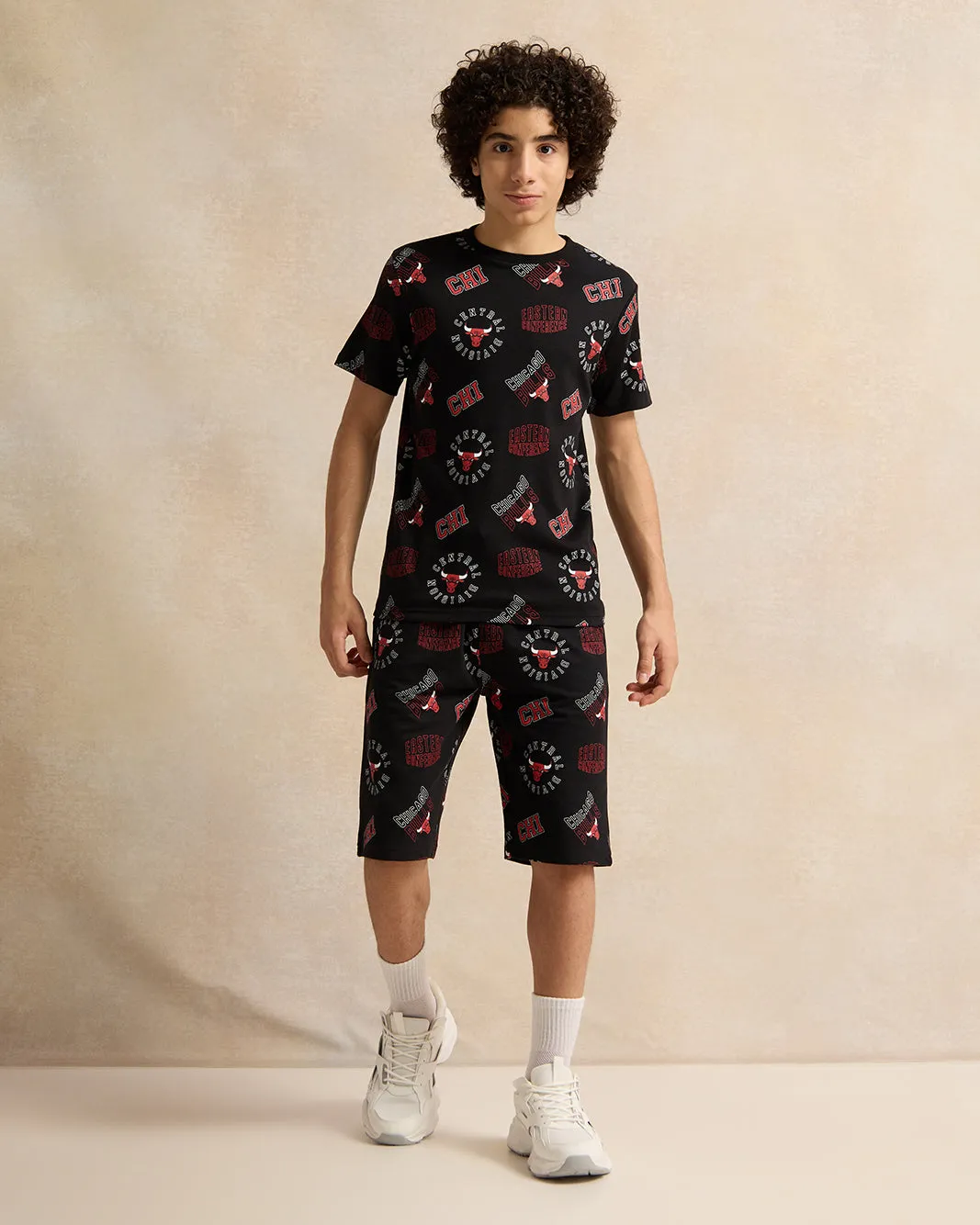 Senior Boys Black Printed T-Shirt sold by Redtag product image thumbnail 2