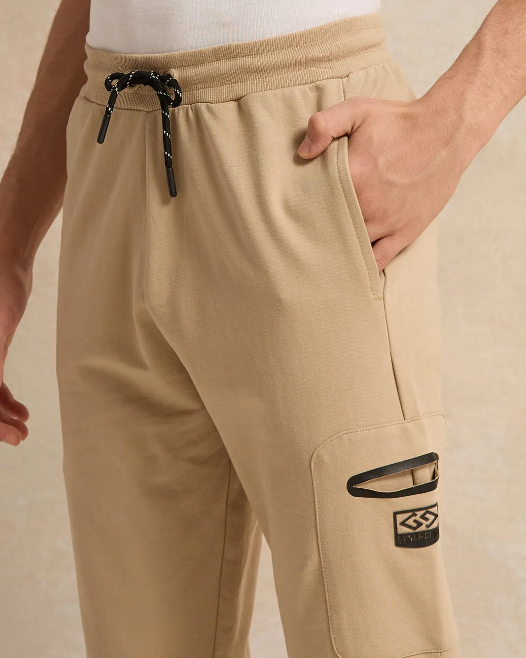 Senior Boys Beige Printed Active Pants sold by Redtag product image thumbnail 4