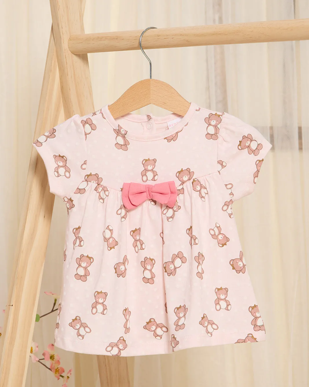 Infant Girls Pink Printed Blouse sold by Redtag