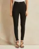 Women Black Gold Button Detailed Leggings sold by Redtag
