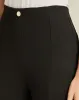Women Black Gold Button Detailed Leggings sold by Redtag