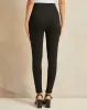 Women Black Gold Button Detailed Leggings sold by Redtag