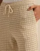 Men Beige Embellished Lounge Shorts sold by Redtag