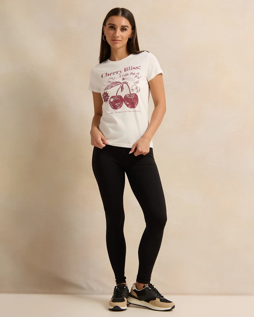 Women Black And White Plain Leggings Set (Pack Of 2) sold by Redtag product image thumbnail 3