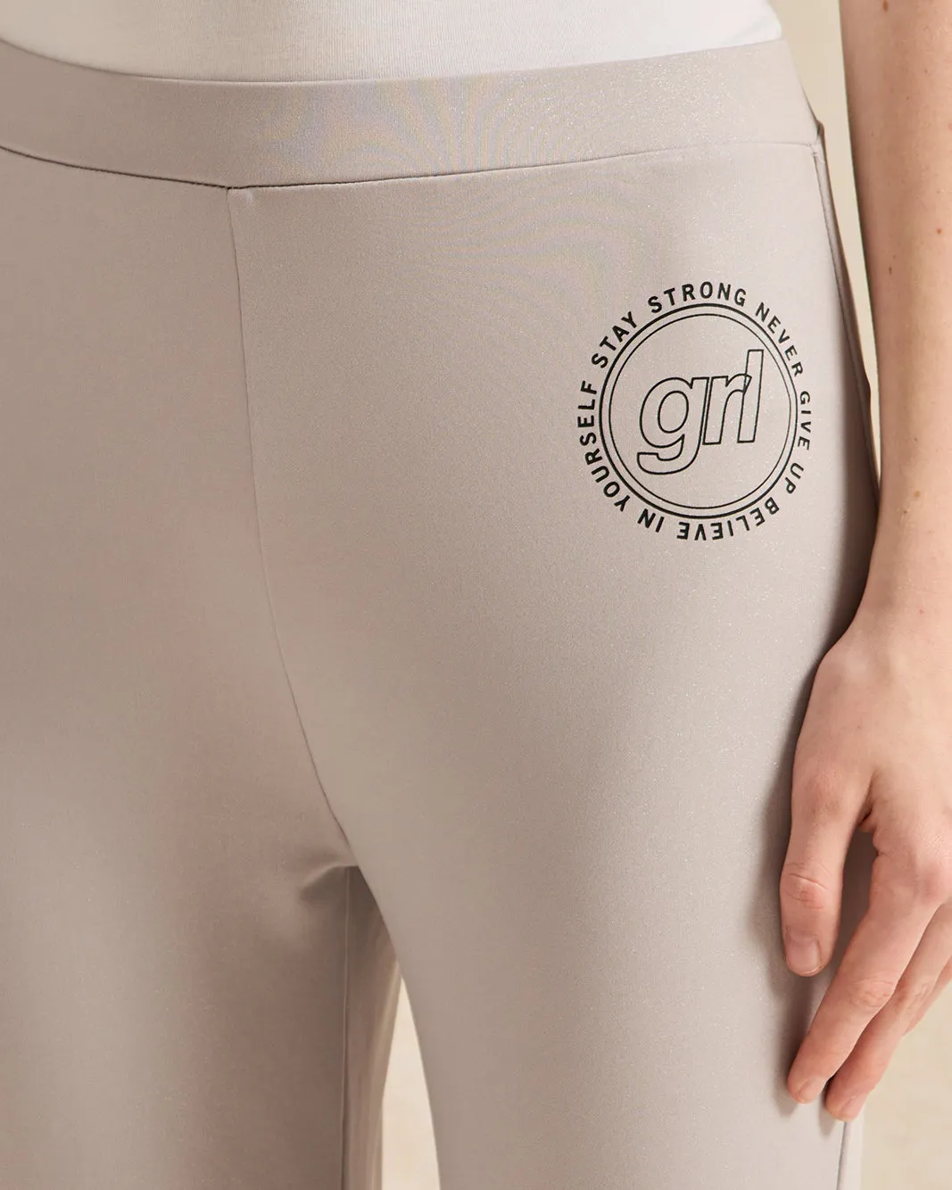 Senior Girls Silver Metallic Leggings sold by Redtag product image thumbnail 4