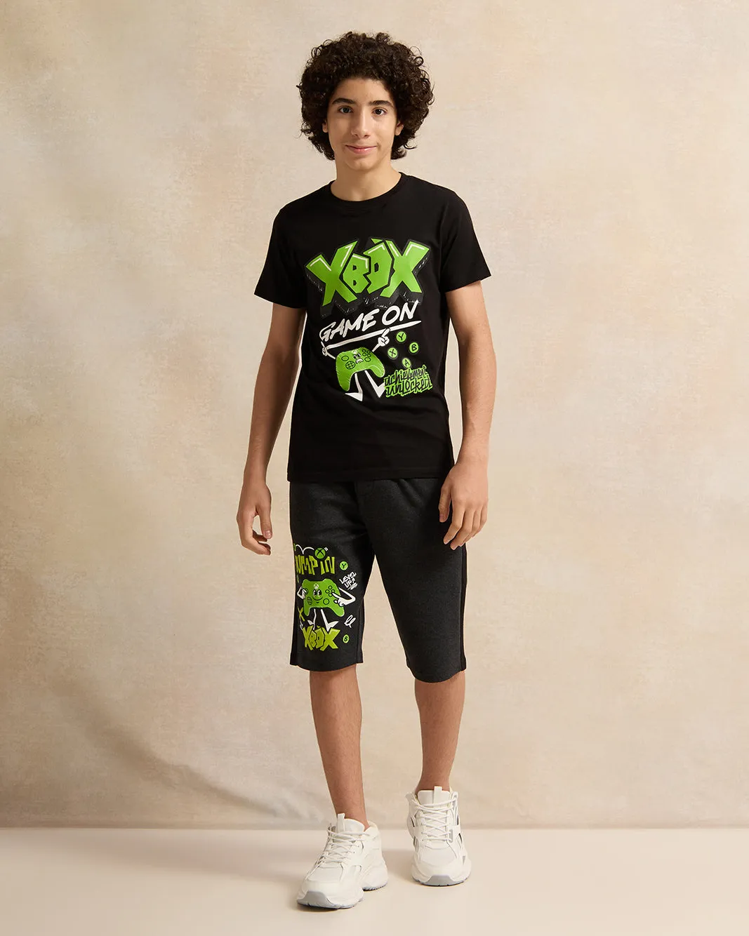 Senior Boys Black Xbox Print T-Shirt sold by Redtag product image thumbnail 2